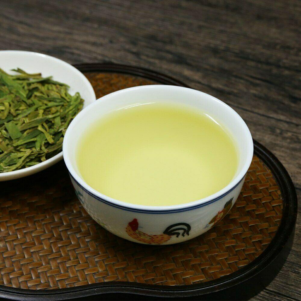 Zelený čaj Dragon Well Xihu Longjing Čínský zelený čaj 100g sáček