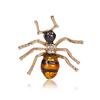Exquisite Women Men Little Bee Fashion Crystal Brooch Decoration Rhinestone Insect Series Enamel Brooches Pins Accessories