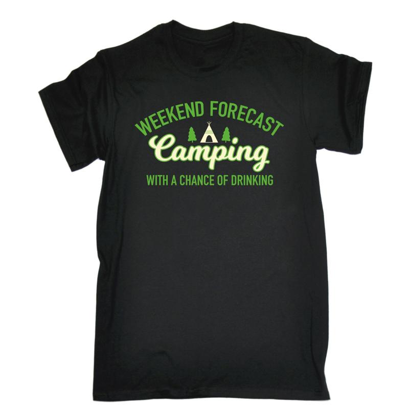 Weekend Forecast Camping with a Chance of Drinking T-shirt