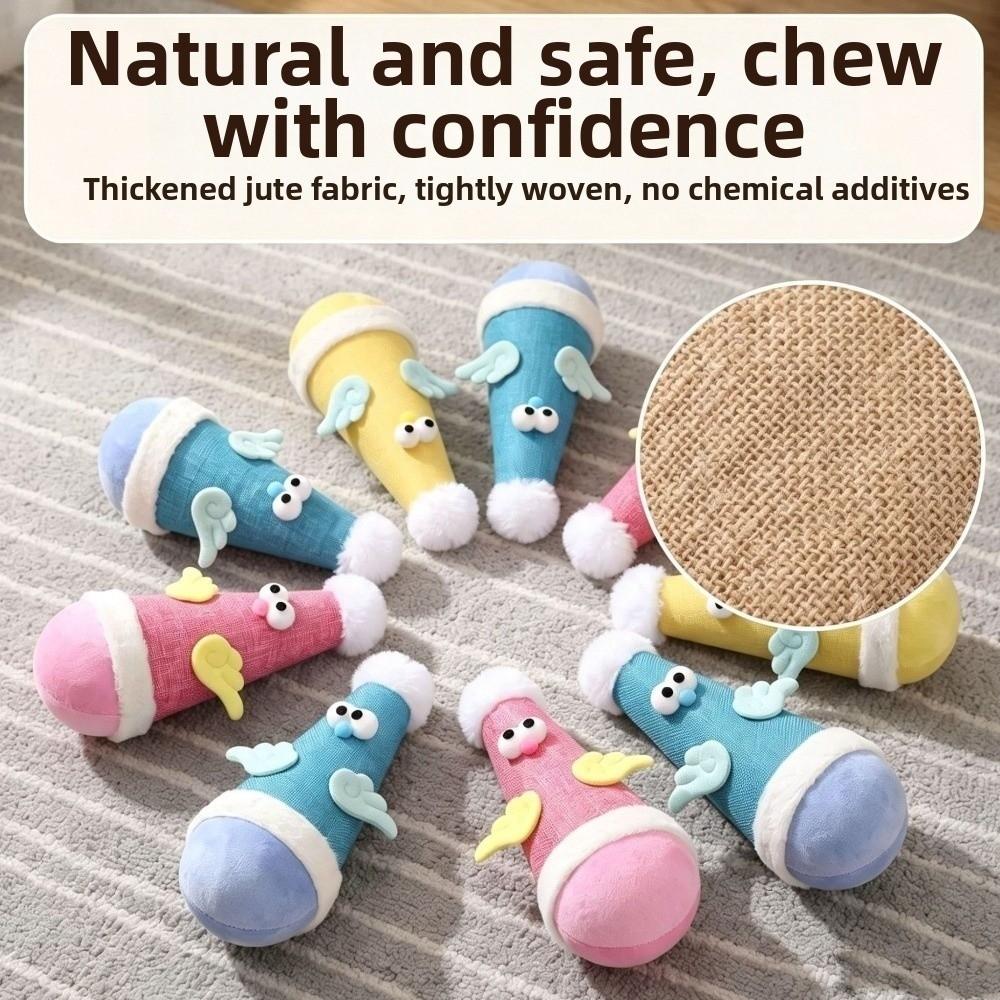 Cartoon Cat Tumbler Wobbler Toy Chicken Shaped Self-Balancing Cat Toy Exercise Pet Toy
