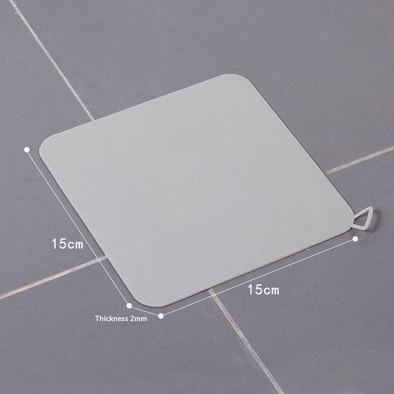 Anti-blocking Silicone Floor Drain Cover For Bathroom Anti-hair Cockroach-proof Floor Drain Pad Sewer Pipe Deodorant Mat