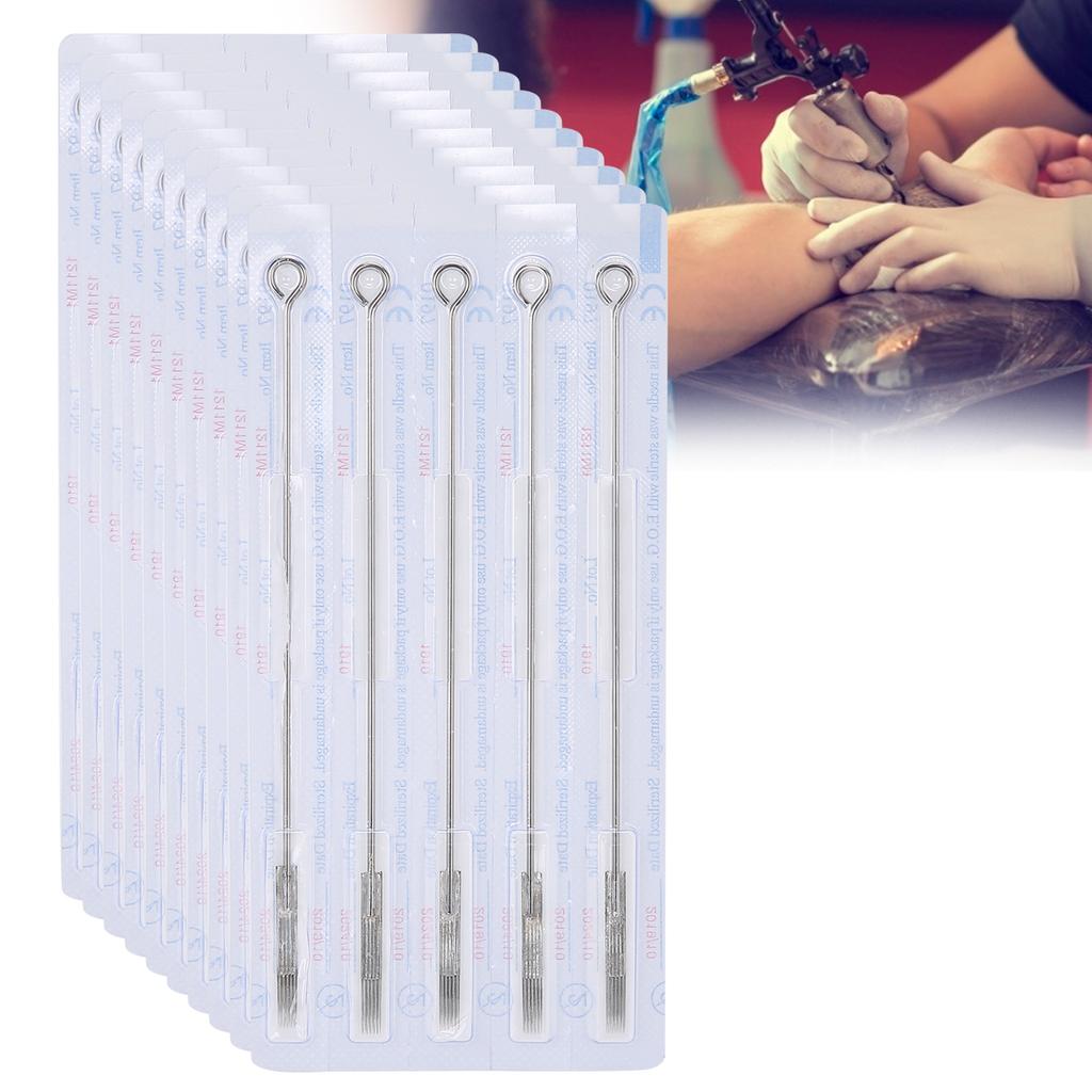 50pcs  Box Disposable Tattoo Needle Stainless Steel Needle Accessory for Tattoo Machine11M1
