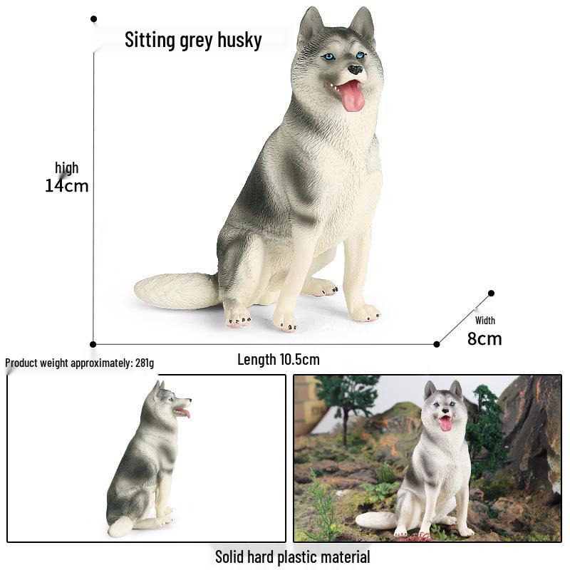 Large Shiba Inu Akita Inu Dog Figurine Model Toy Ornament