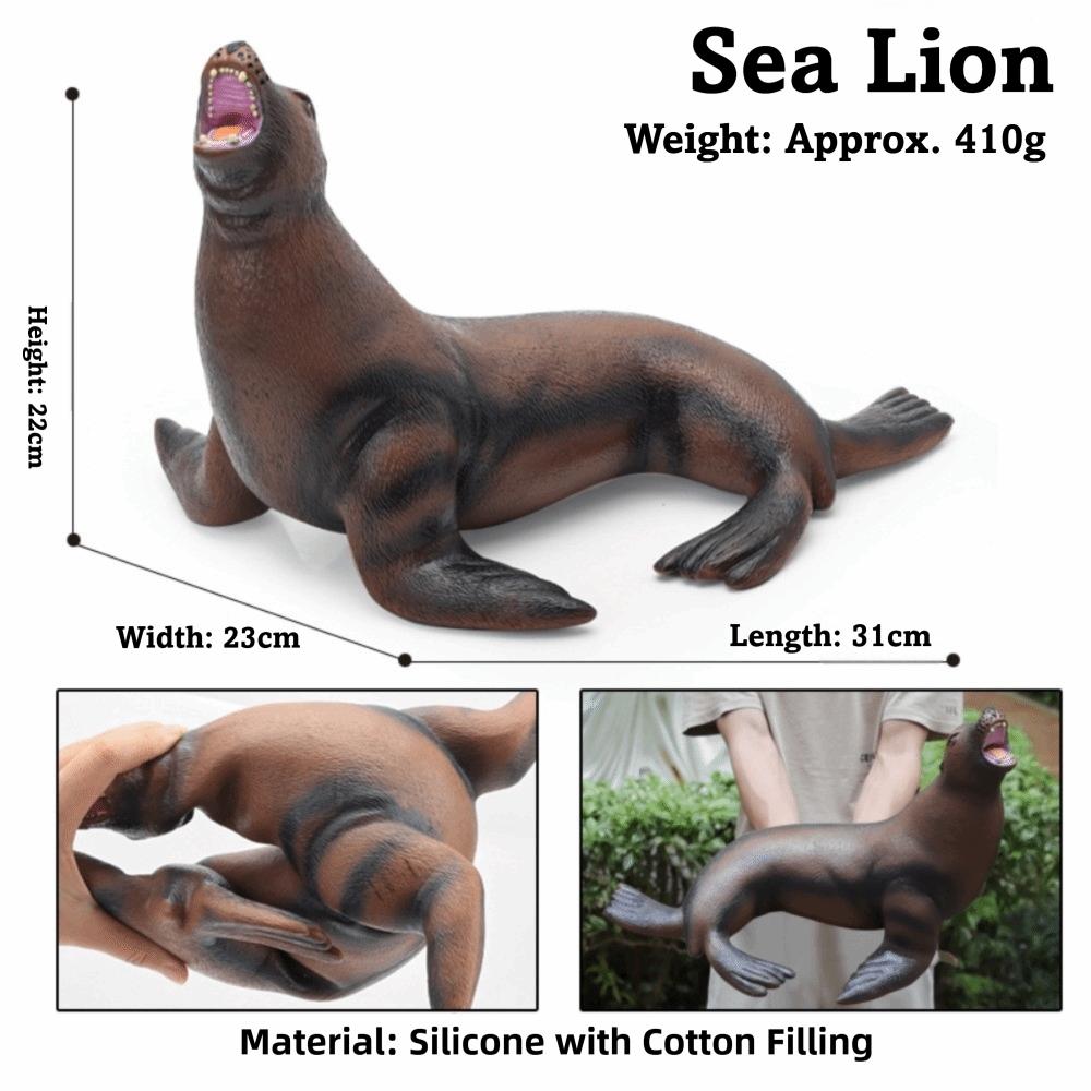 Large Size Ocean Animals Action Figures Great White Shark Model  Ocean Animal Simulation