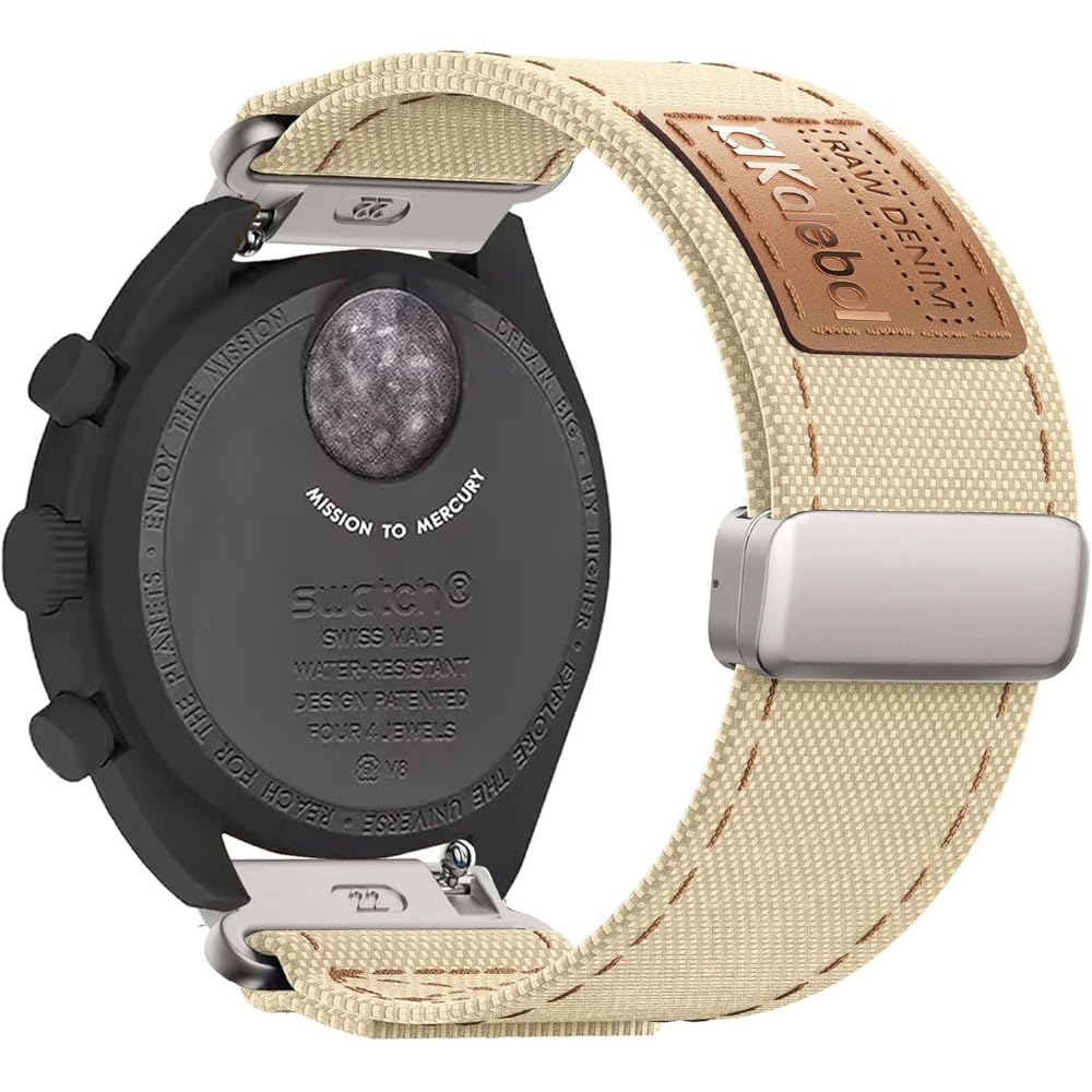 [AireWiki] Camouflage Watch Band Compatible Omega X Swatch MoonSwatch Replacement Strap Elastic N...