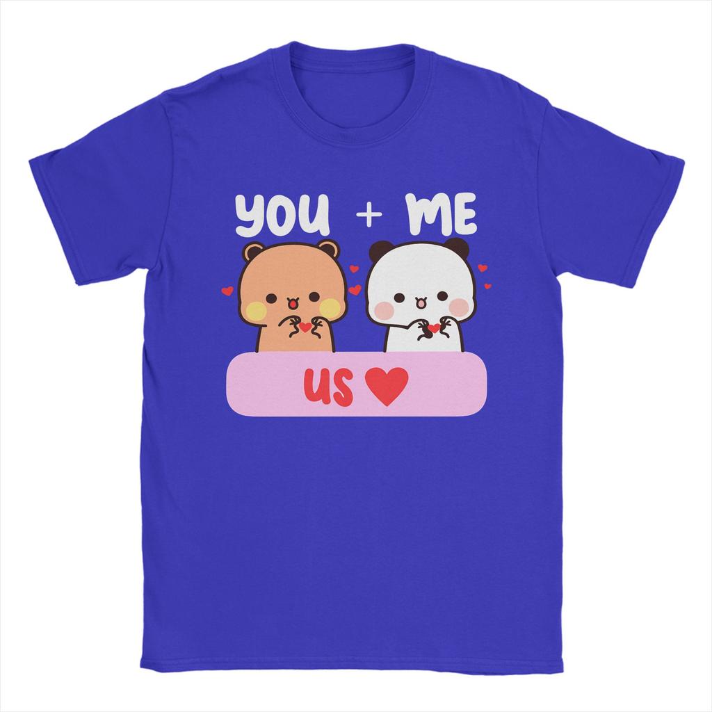 Dudu Bubu Love You And Me Makes US Cotton TShirt For Mens Summer O Neck Hippie Tee Shirt Plus Size Wholesale Tops