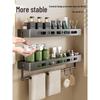 HANDUNYOU Punch-Free Wall-Mounted Bathroom Shelf