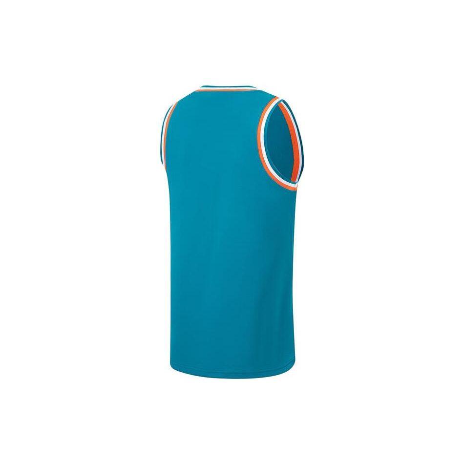 Li-Ning Professional Basketball Series Logo Print Moisture-Wicking Basketball Uniform Set Men Sportswear Tidal-Blue AATT001-14