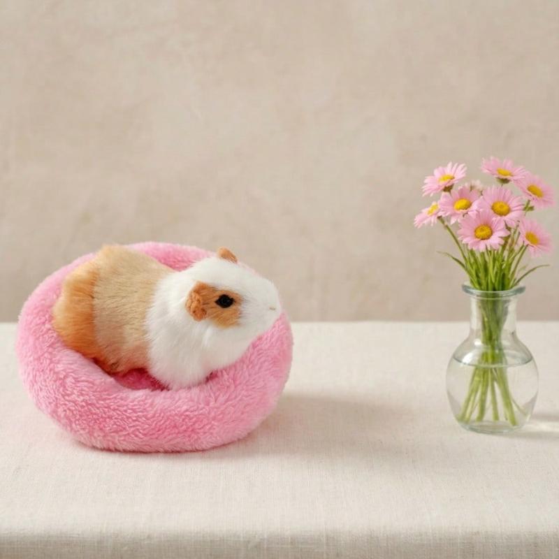 1pc Super Soft Plush Pet Bed - Cozy Warm Hamster Sleeping Nest, with Non-Slip Bottom and Insulation Pad