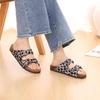 Fashion Litfun Summer New Women's Slippers With Adjustable Buckle Outdoor Slides Concise Cork Insole Women's Sandals With Arch Support