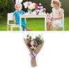 Easter Egg Decoration Bouquet Lifelike Multifunctional with LED Lights Creative Handmade Foam Plastic for Home