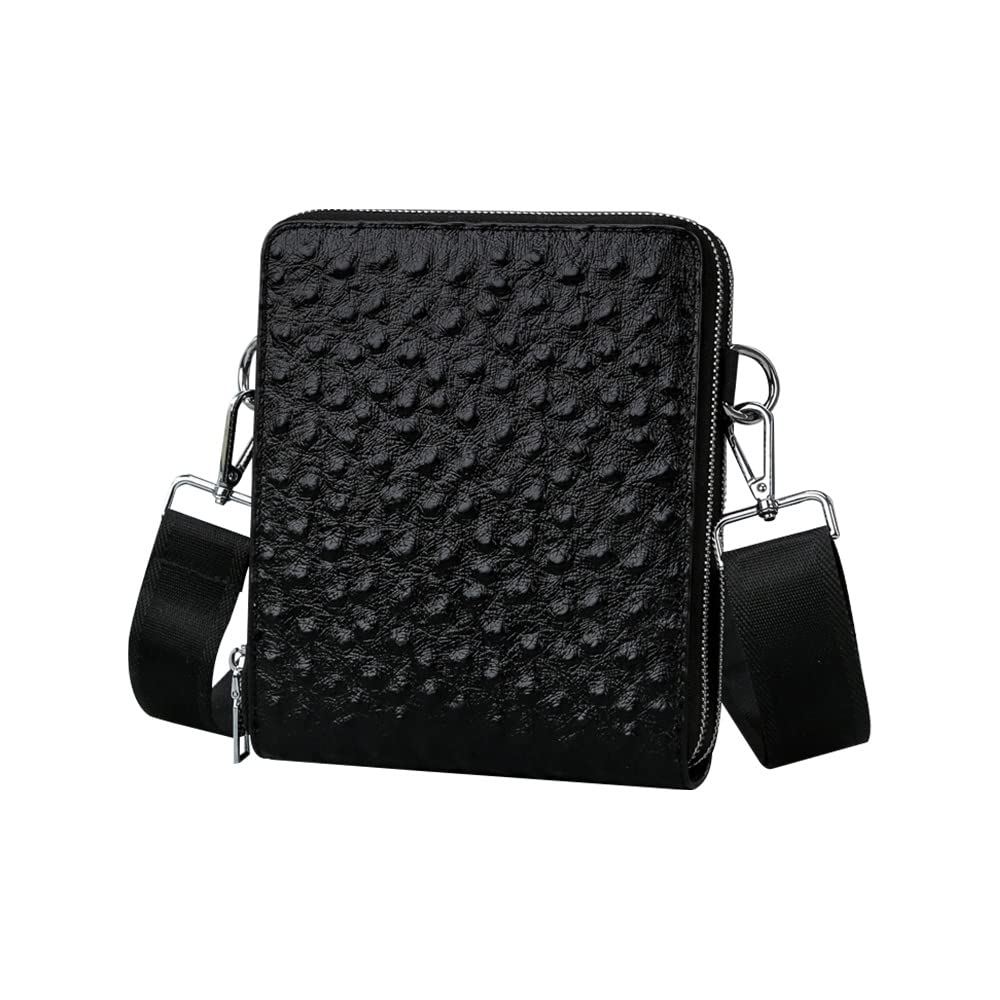 

Whatna Natural Cowhide Leather Mini Shoulder Bag for Pochette Crossbody Second 8 Card Slots with 2 Small Shoulder Small Messenger Shoulder Bicycle