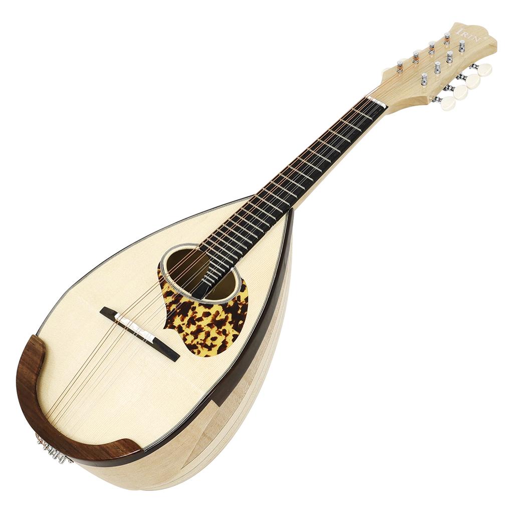 IRIN MD-60 Classic Mandolin 8-String Guitar Bowl Back Mandolin Stringed Instruments Handmade Wooden 8-String Mandolin