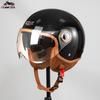 Men's Motorcycle Half Helmet Cruising Pedal Bike Cute Cartoon Anti-Fog Helmet Electric Vehicle Ladies Universal Four Seasons