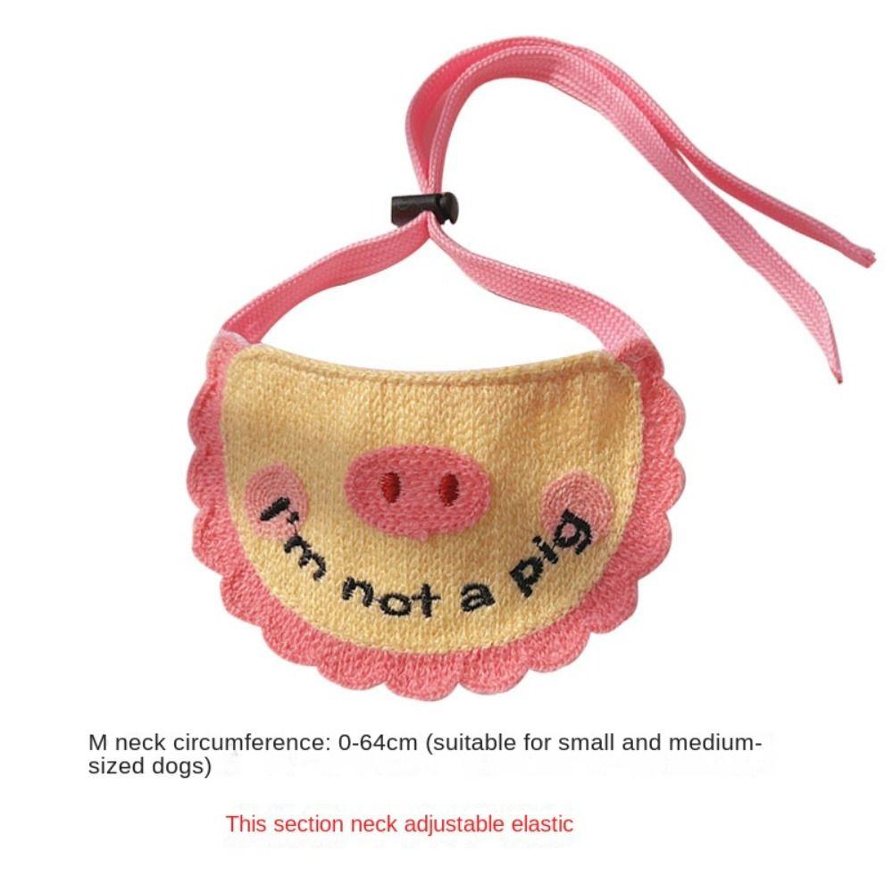 

Новые Мультяшные Вязаные Слюнявчики для Питомцев с Вышивкой, Стирающиеся, с Эластичными Шнурками, Полотенце от Слюны для Собаки Кошки, Аксессуары для Питомцев, Домашний Питомец Собака Кошка розовый