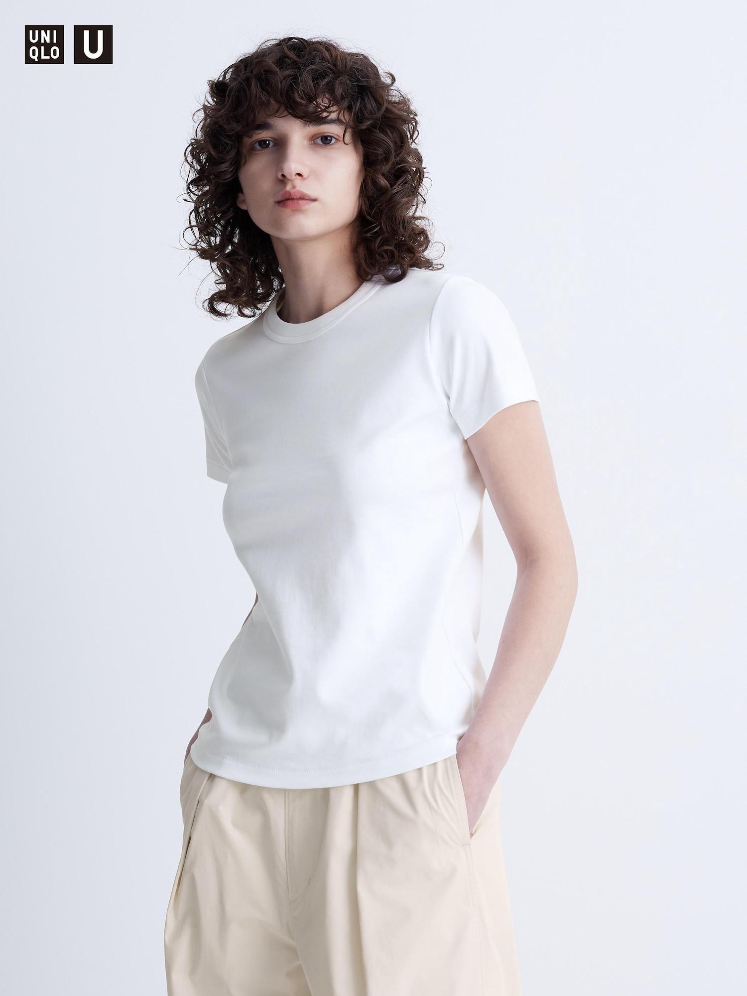 

Футболка Uniqlo Japan с круглым вырезом и коротким рукавом 00 WHITE/L