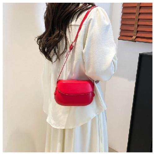 New Vintage Saddle Crossbody Bag for Women, Small Minimalist Shoulder Purse, Versatile Casual Daypack
