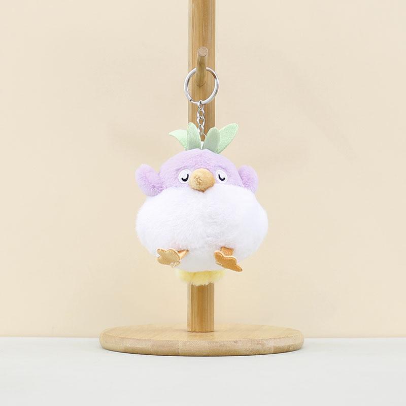 Charming Stuffed Bird Keyring Soft Plush Toy For Kids And Adults In Vibrant Colors Green Blue Pink Purple