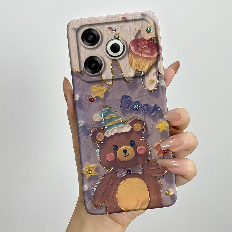 Per Tecno Pova 6 Neo Custodia POVA6NEO Silicone TPU Morbida Custodia per Telefono Verniciata Stampata Antiurto Protettiva Cover Posteriore