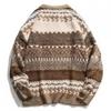 Men's Retro Fair Isle Jacquard Christmas Sweater - High-End Vintage Winter Knit