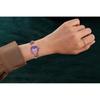 Time100 Women's Quartz Bracelet Watch Purple with Crystal Band, Waterproof, Multifaceted Glass, Gift Box