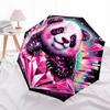 1pc Crystal Panda Automatic Open/Close Umbrella - Portable Collapsible Umbrella with 8-Rib Stability, Fashion Lovers Yy251017107