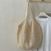 Borsa Intrecciata Vuota Borsa a TOTE in Paglia di Grande Capacità Borsa Elegante a Spalla Singola per Viaggio Spiaggia Shopping