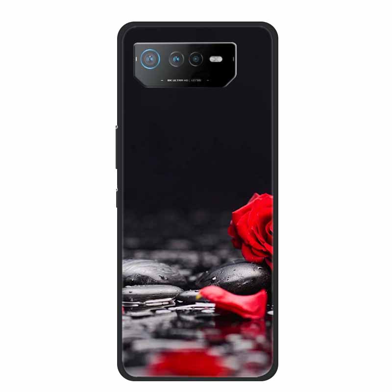Phone Case For Asus ROG Phone 6D Ultimate Back Cover Case Black TPU Silicone Soft Coque For Asus ROG Phone 6 Pro Case Phone6 Pro