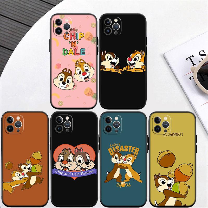 Nouvel étui de téléphone haut de gamme Chip 'n' Dale pour iPhone 16 15 14 13 Pro Max Plus Mini
