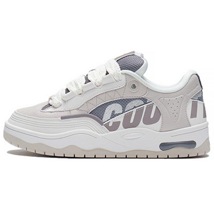 

Li Ning CF Tracing Cushioning Slip Resistant Abrasion Resistant Low top Sports Casual Shoes Women s White Gray AGCS234-3 36
