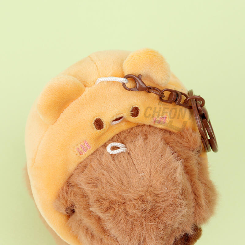 Neck Hood Big Capybara Plush Keychain_Individual (Random)