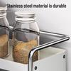 Yunshuang 3-Tier 40cm Kitchen Countertop Spice & Utensil Organizer with Pegboard