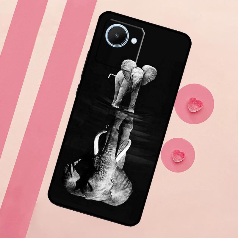 Elephant Baby Nature For Realme C67 C75 C63 C61 C71 C55 C51 C65 C53 10 11 12 13 14 15 Pro Plus GT6 GT7 Pro Case