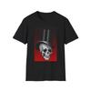 Skull In Top Hat T-Shirt Gift Black Tee