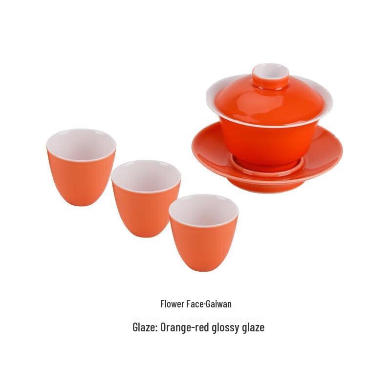 Edenus High-End Ceramic Tea Set - Sancai Gaiwan Gift Box