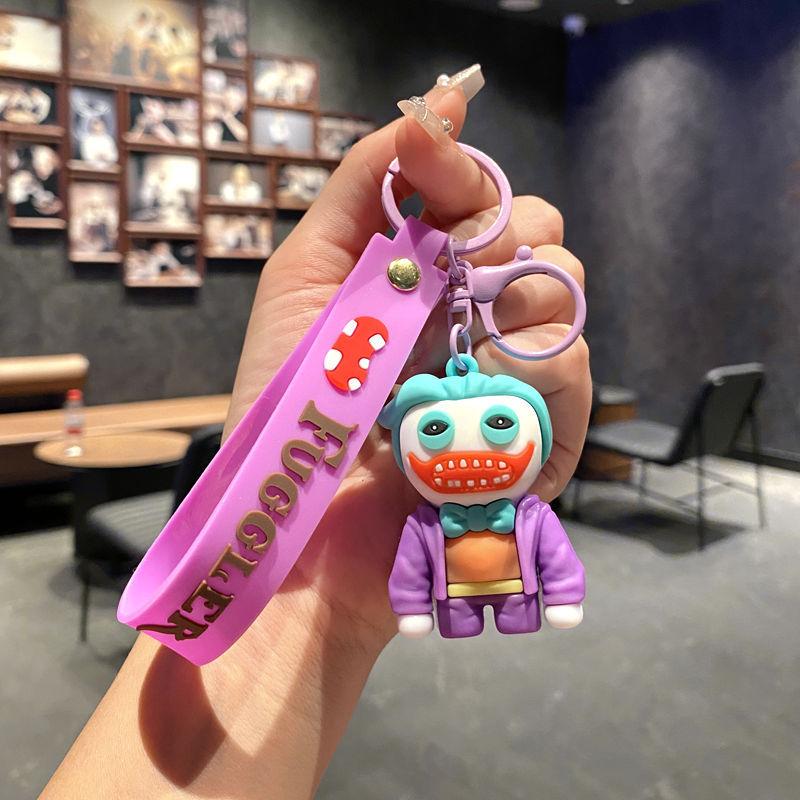 Budding Monster Keychain Ugly Cute Doll Bag Pendant Fuggler Tooth Monster Doll Machine Gift