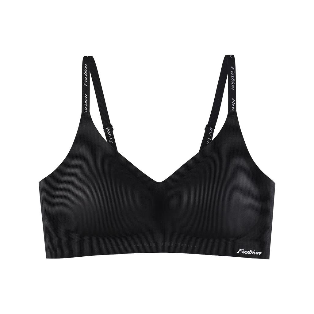 Soft support underwear women's seamless thin small breasts gather to prevent sagging, close the sub-breast cover, and no steel ring bra.