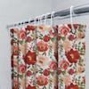 Bath Shower Curtain Flowers Waterproof White Red Pink Home Decor Indoor Bathroom Shower Room Decoration Wall Hanging