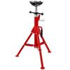 Pipe Jack Stand, Model V-Head 1107A Head High Folding Pipe Stand, Steel Jack Stands, 2 Ton Capacity Pipe Stand, 28-inch To 51.5-inch Pipe Jack Stand