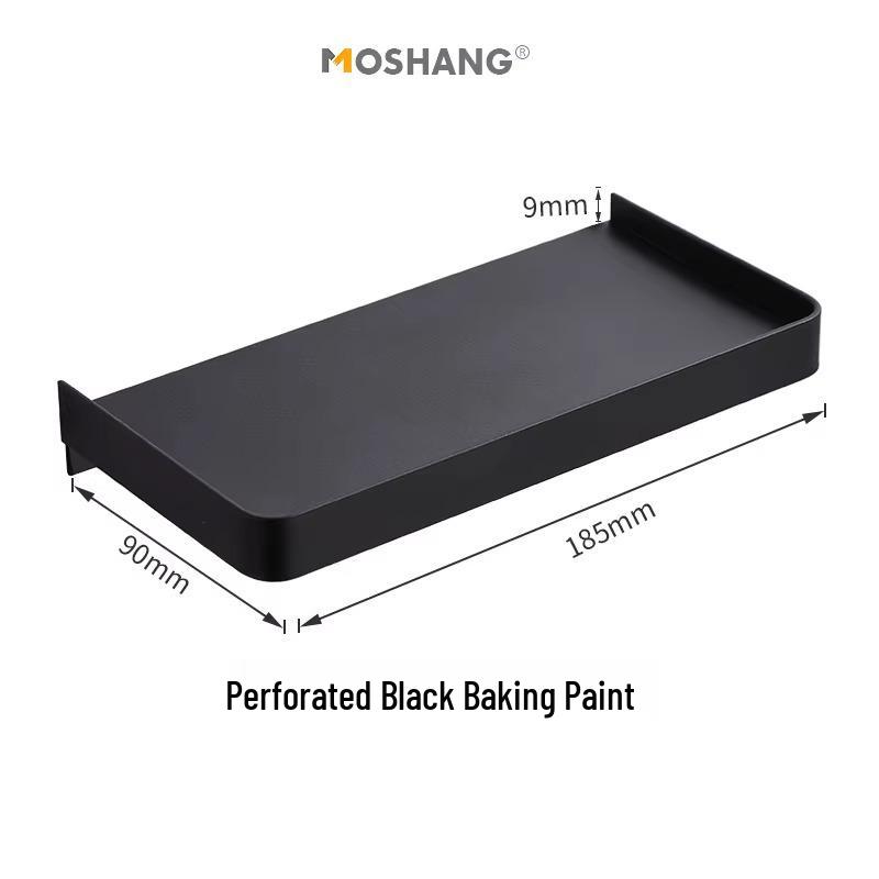 Foldable No-Drill Bathroom & Bedside Phone Holder Tray