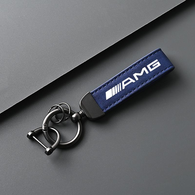 Llavero de Coche Creativo Cadena con Hebilla de Herradura Antirrobo para Mercedes Benz AMG W204 W205 W203 W211 W212 W213 W201 W210 W124 W126 LC4
