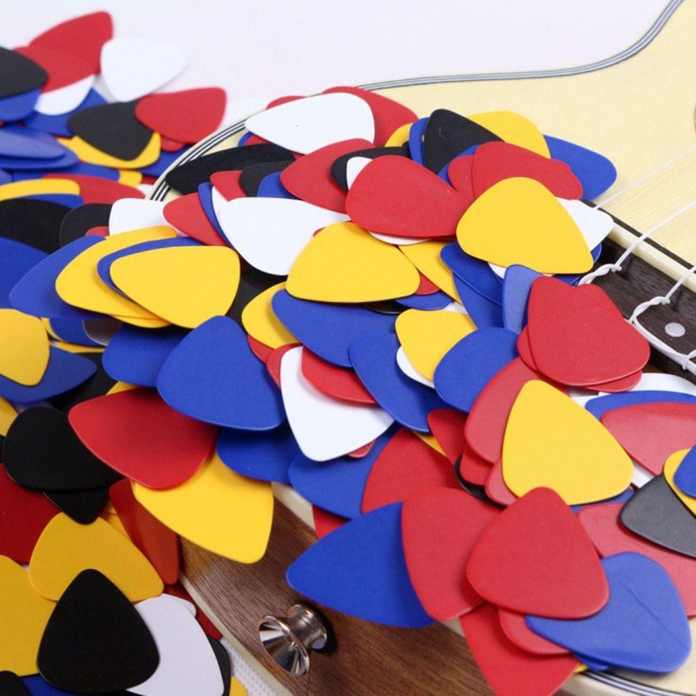 20pcs ABS Acoustic Guitar Picks Random Color Guitar Plectrum Droplet Shaped Guitar Pick  Bass