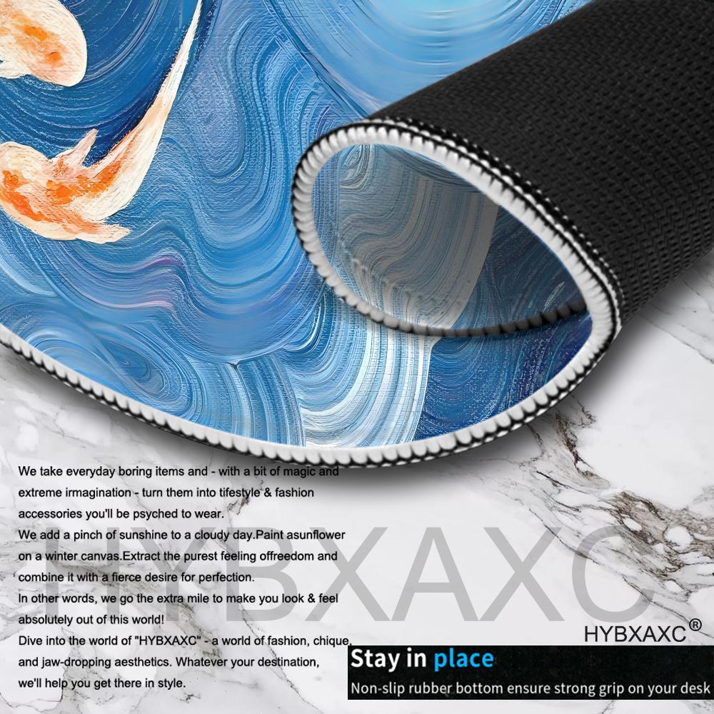 Lucky Koifish Large Mouse Pad Desk Mouse Pad Cute HD Desk Pad Extended Gaming Keyboard Mats Large XXL Gamer Mousepad 90x40