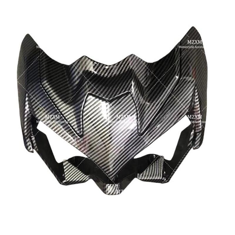 Carbon Fiber Coating Front Upper Nose Headlight Fairing Cowls Cover Set Fit For KAWASAKI Z 900 ZR900 Z900 2020 2021 2022 2023