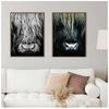 Cattle  Print On Canvas Wall Art Pictures Animal Painting for Living Room Home Decor Modern Abstract Scottish Highlander