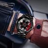 New Arrival Fashion Watches Alloy Watch Band Black Round Stainless Steel Quartz Wrist Watch for Male Wristwatch