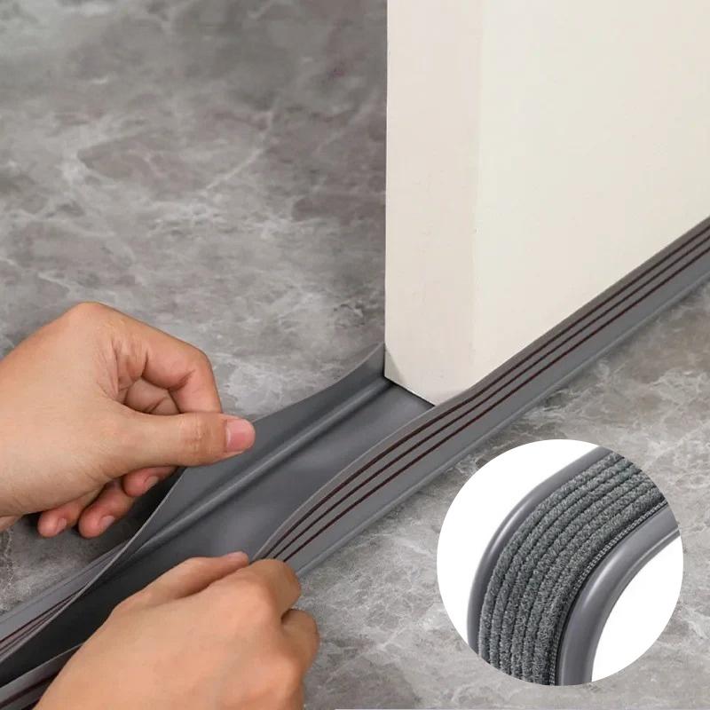 1pc 93cm New Door Seal Strip Flexible Anti Collision Door Draft Stopper Soundproof Window Weather Stripping Window