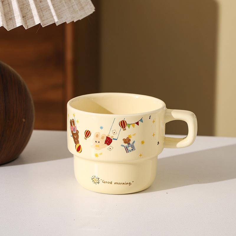 

Цирк Мультяшная Керамическая Кружка Кружка Костюм Милый Стиль Бытовая Штабелируемая Чашка Кофейная Чашка Набор Сувенир 201-300ml