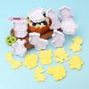 4Pcs/Set Animal Shaped Plastic Biscuit Cookie Cutter Mold DIY Kitchen Cake Decorating Tools Fondant Embosser Stamp Die Set