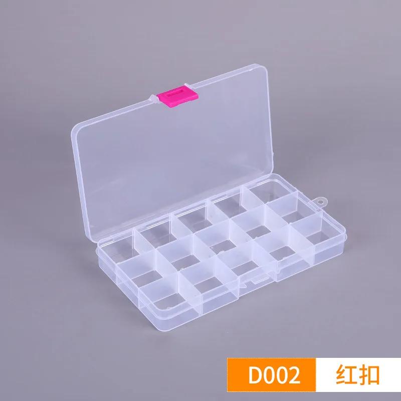 Nowy 10 przegródek kolorowy przenośny pojemnik do przechowywania narzędzi jubilerskich, organizer na pierścionki, części elektroniczne, śrubki, koraliki, plastikowe etui